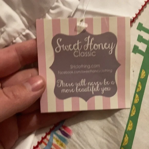 Sweet Honey Classic Peasant summer Dress Sz 5 - Picture 5 of 5